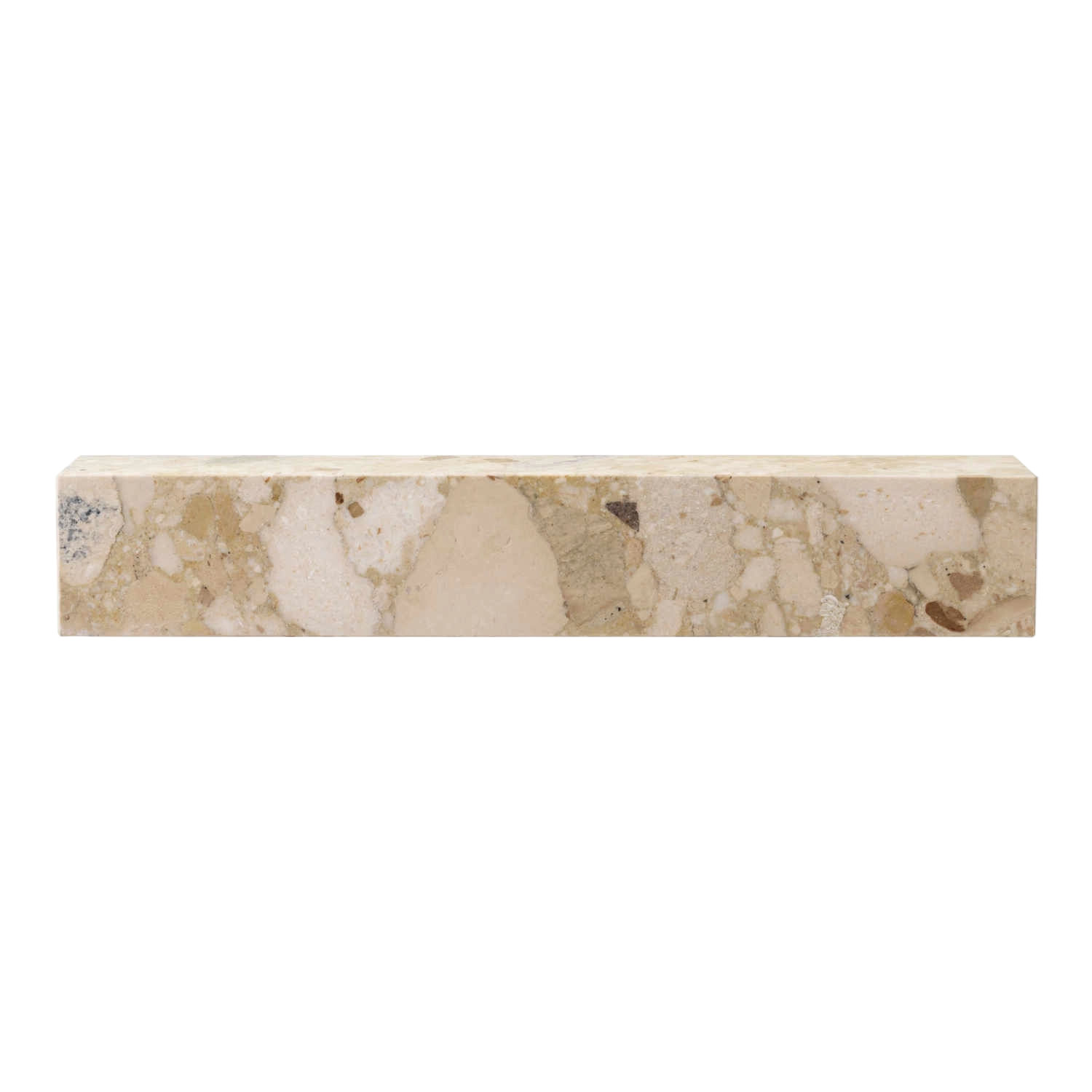 Plint Shelf Wandregal, Farbe sand kunis breccia Plint Shelf Wandregal, Farbe sand kunis breccia von Audo Copenhagen