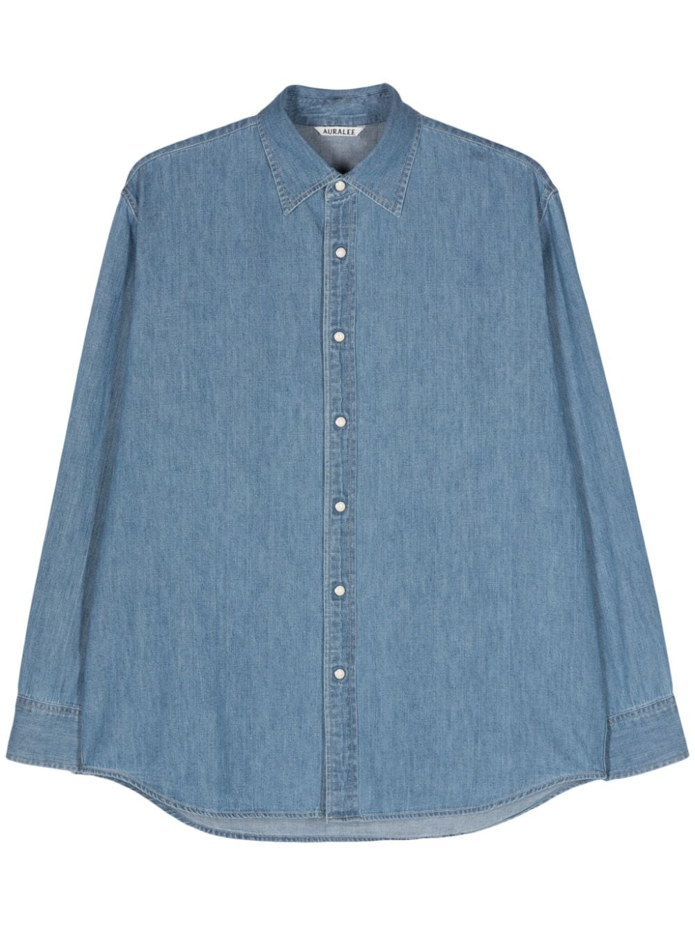 Auralee press-stud denim shirt - Blue von Auralee