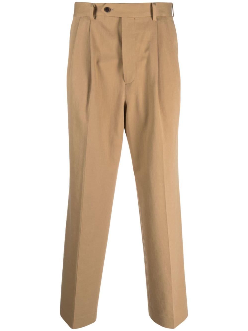 Auralee straight-leg cotton trousers - Brown von Auralee