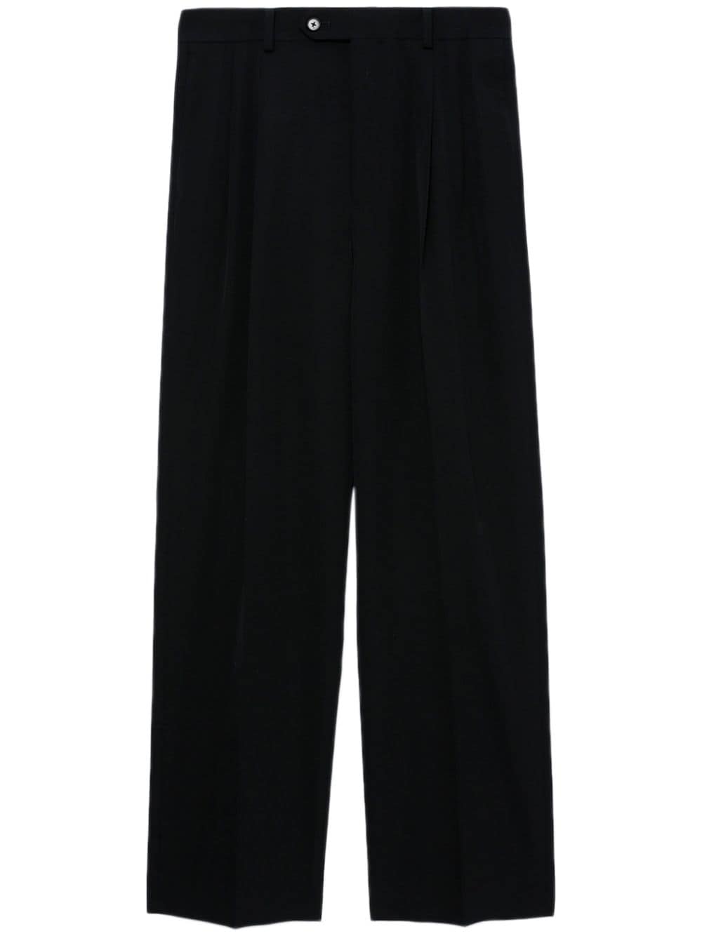 Auralee wool straight-leg trousers - Black von Auralee