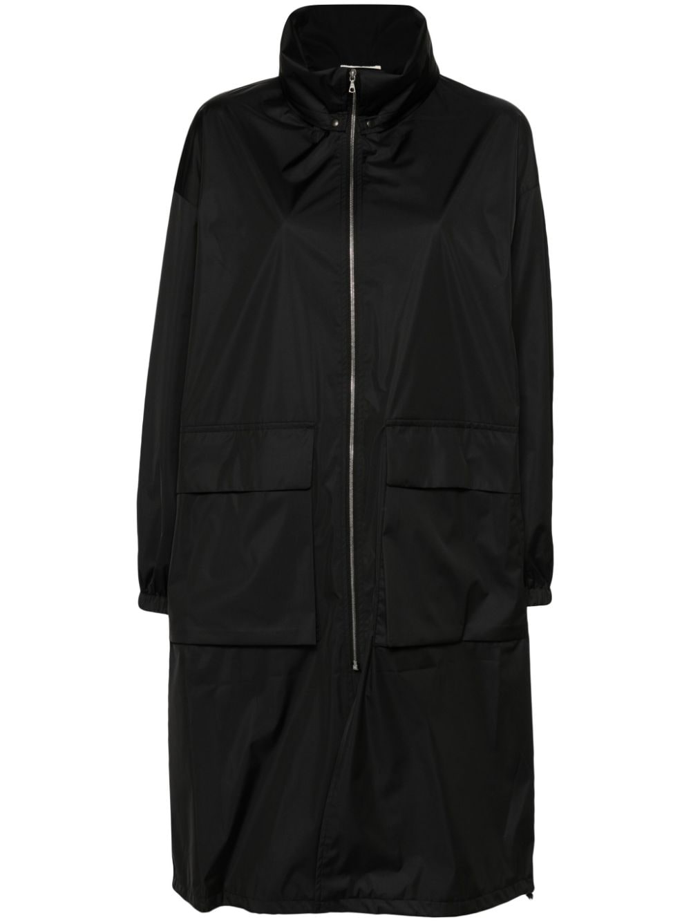 Auralee zip-up hooded raincoat - Black von Auralee