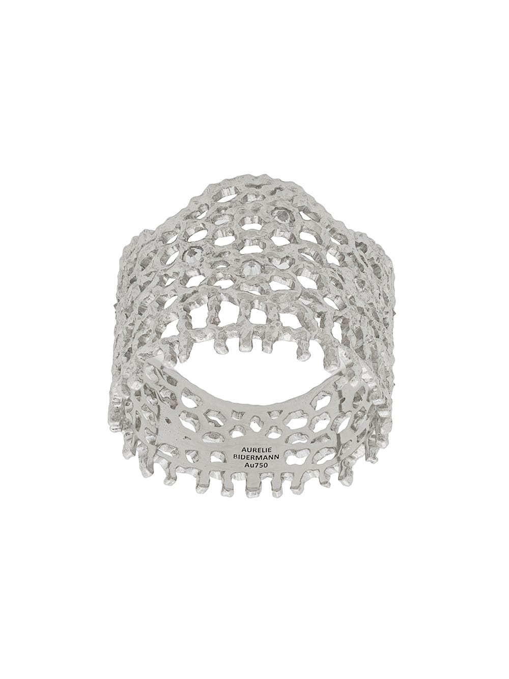 Aurelie Bidermann 18kt white gold Vintage Lace diamond ring - Metallic von Aurelie Bidermann