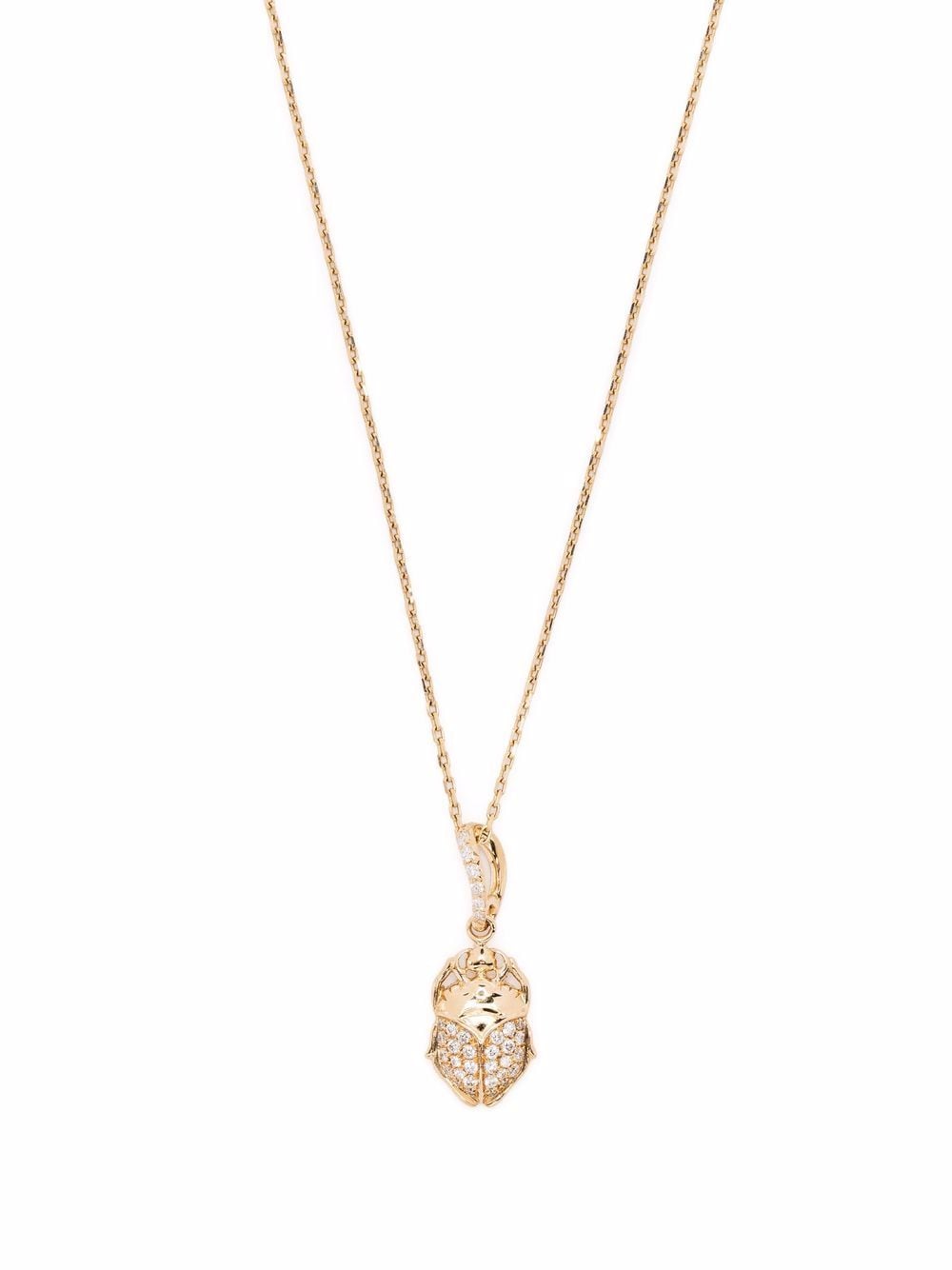 Aurelie Bidermann 18kt yellow gold Beetle diamond necklace von Aurelie Bidermann