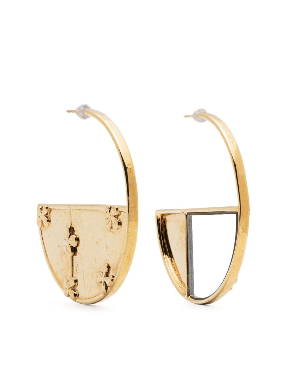 Aurelie Bidermann Bianca reversible hoop earrings - Gold von Aurelie Bidermann