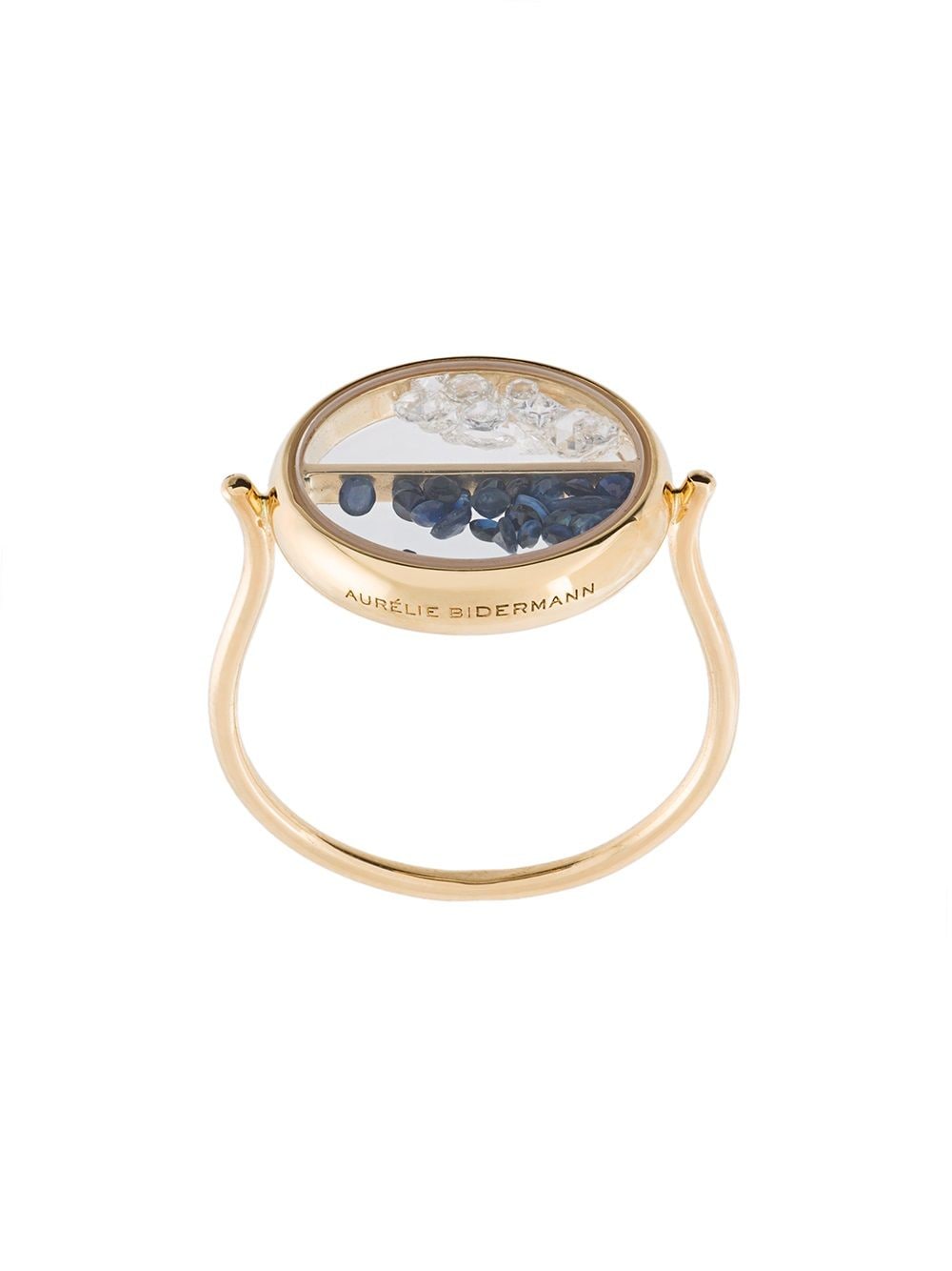 Aurelie Bidermann Chivor diamond and sapphire ring - Yellow von Aurelie Bidermann