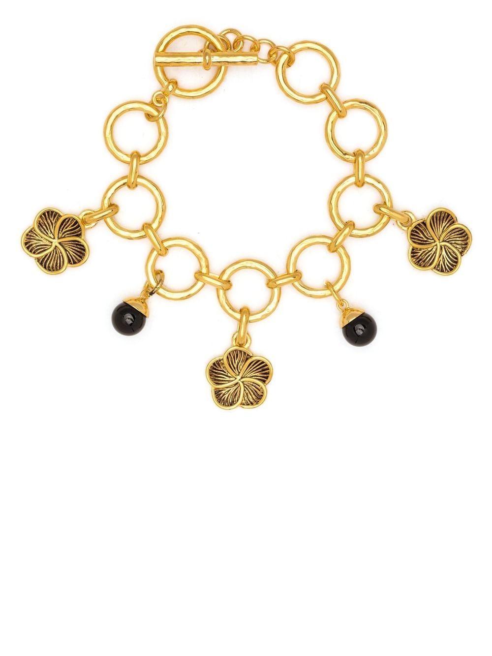Aurelie Bidermann Dallah Onyx bracelet - Gold von Aurelie Bidermann