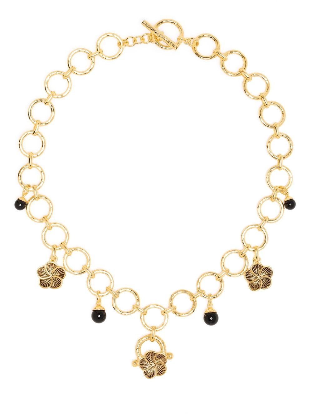 Aurelie Bidermann Dallah onyx necklace - Gold von Aurelie Bidermann