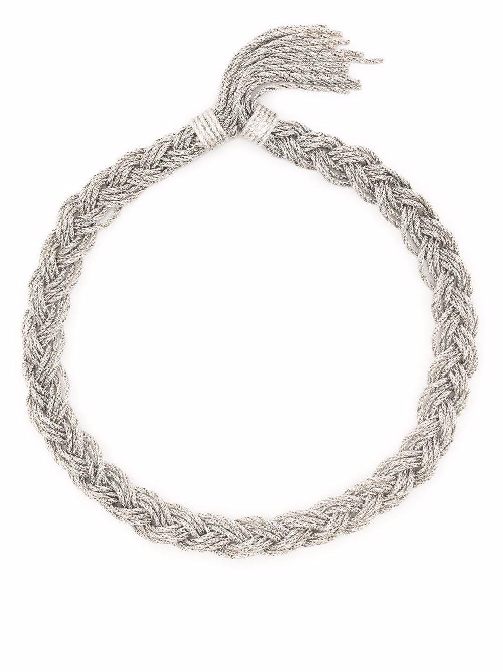 Aurelie Bidermann Miki braided necklace - Silver von Aurelie Bidermann