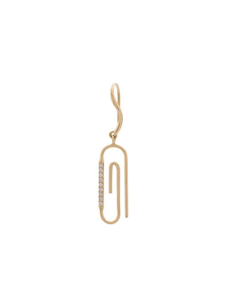 Aurelie Bidermann 18kt gold Paper Clip earring - Metallic von Aurelie Bidermann