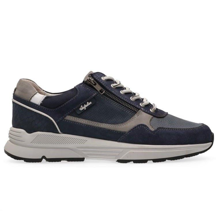 Connery - Leder Sneaker Herren Blau 42 von Australian