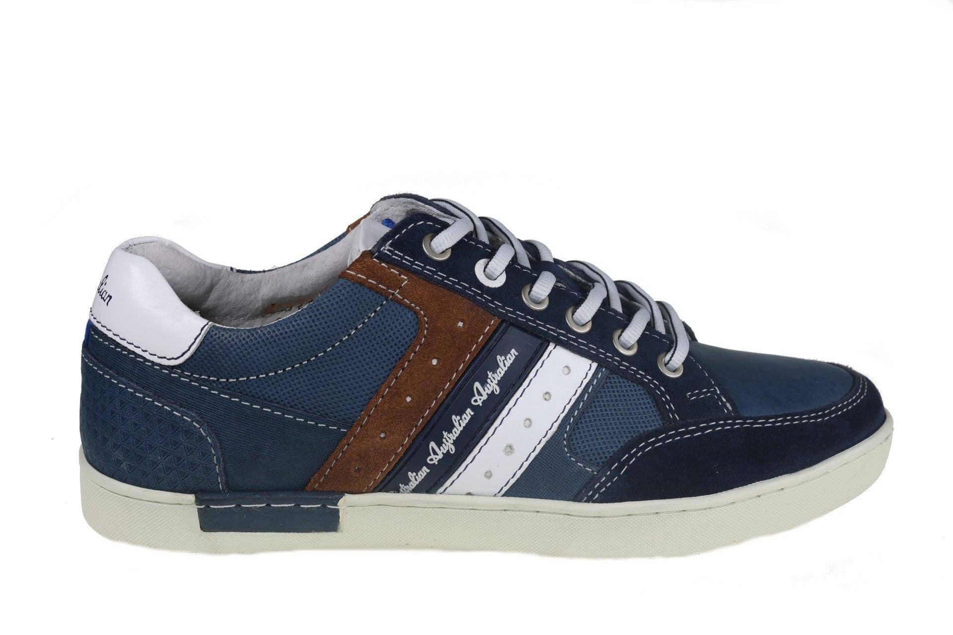 Nothingham - Leder Sneaker Herren Blau 39 von Australian