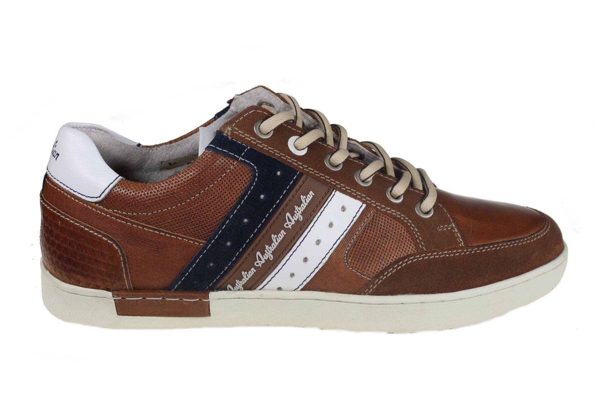 Nothingham - Leder Sneaker Herren Braun 46 von Australian