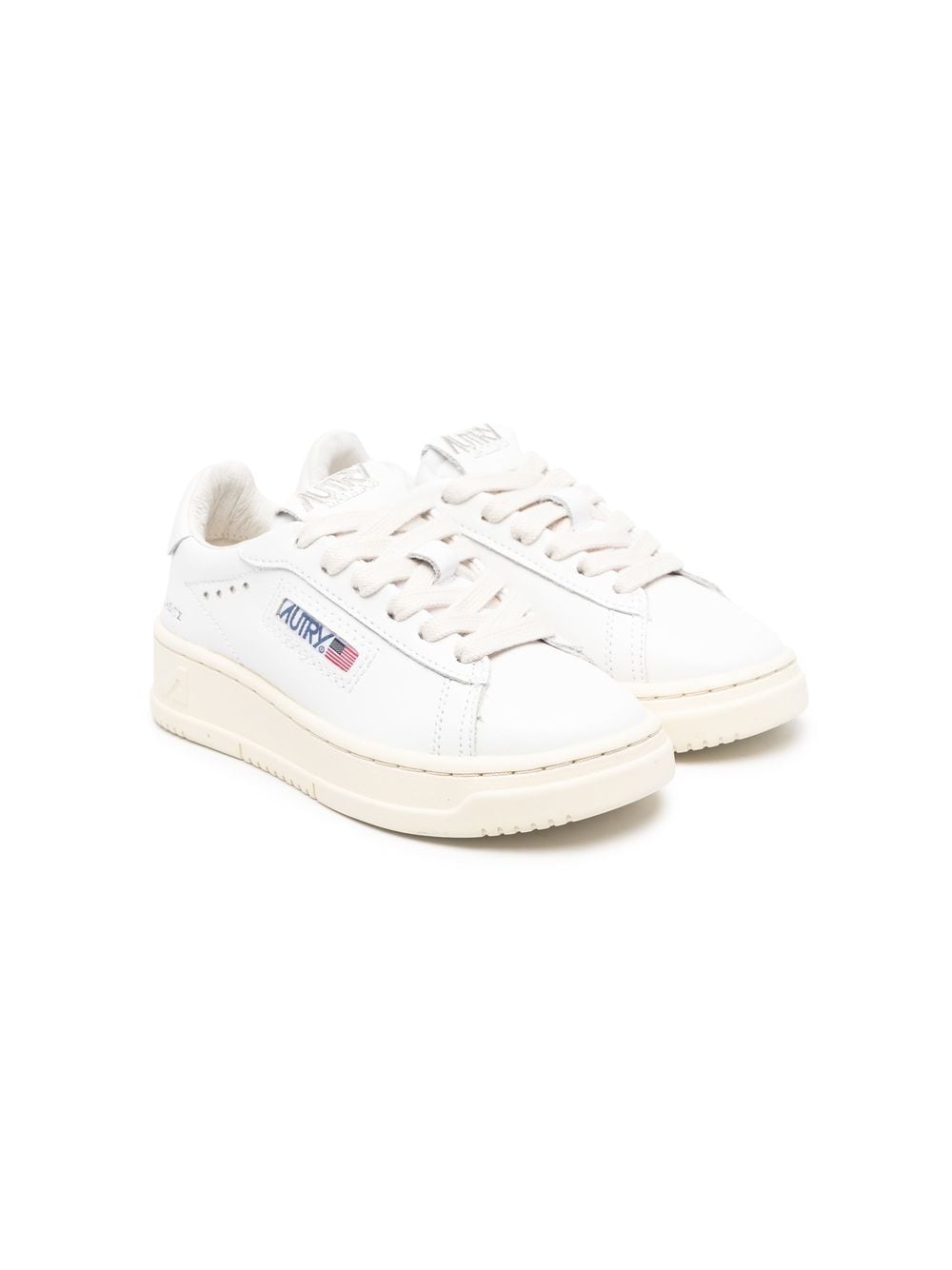 Autry Kids low-top leather sneakers - White von Autry Kids