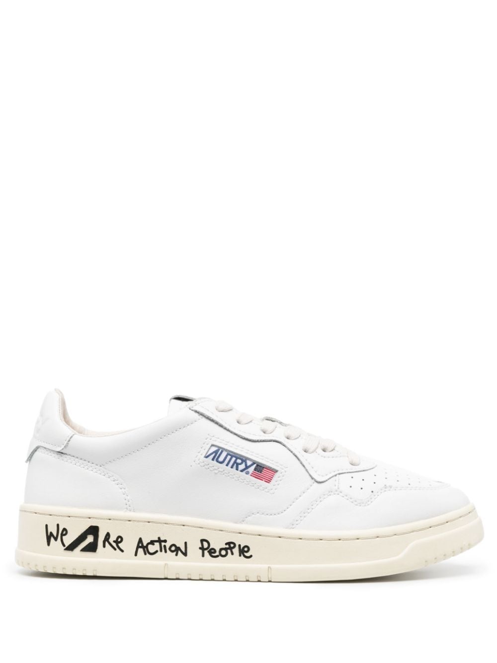 Autry Action slogan-print sneakers - White von Autry