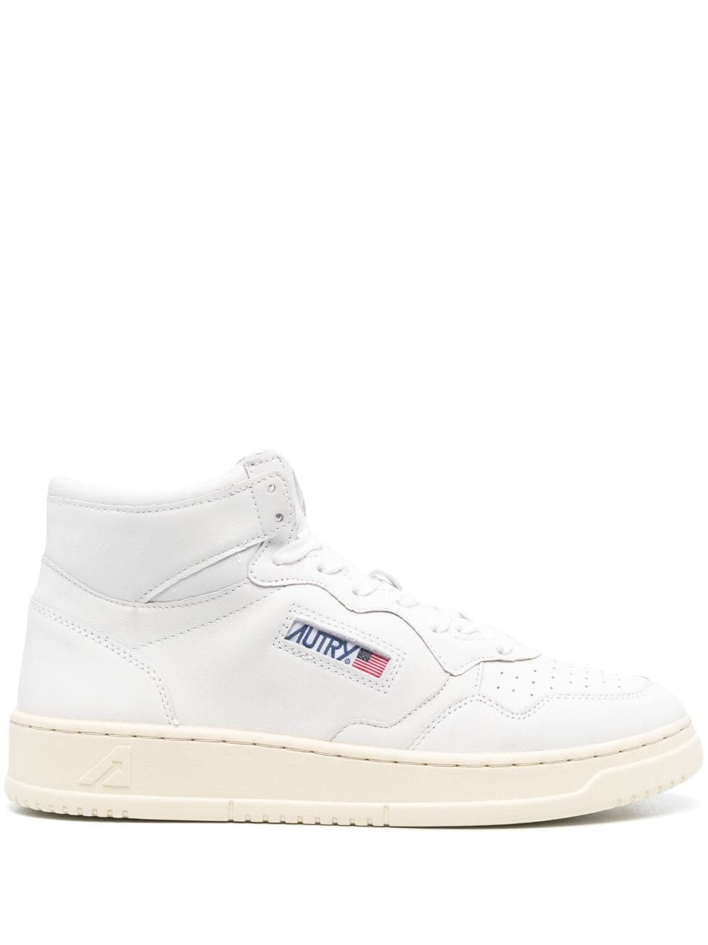 Autry Medalist Mid high-top leather sneakers - White von Autry