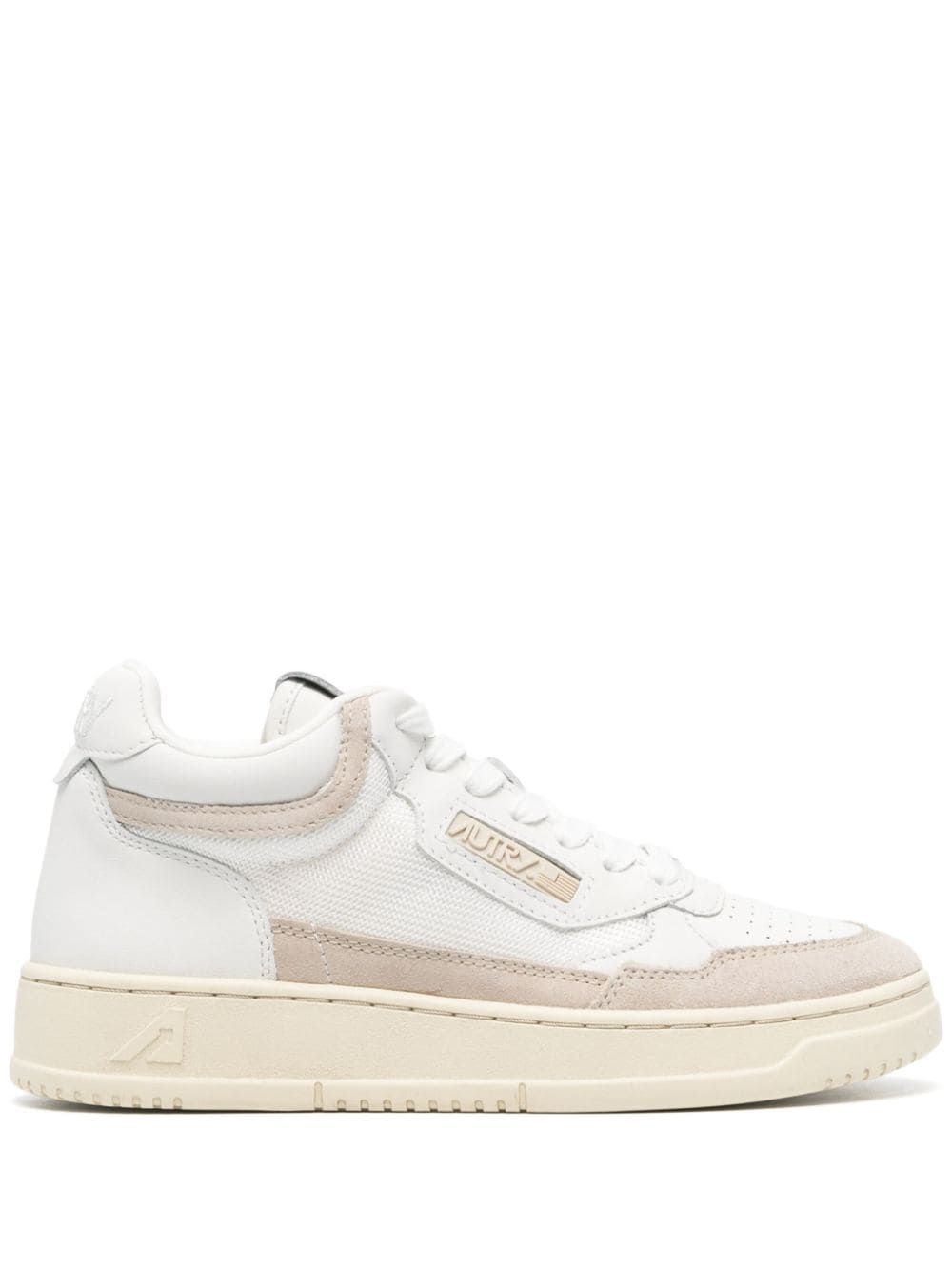 Autry Open leather sneakers - White von Autry