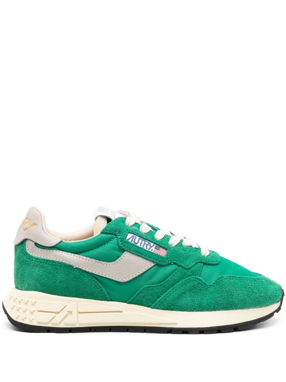 Autry Reelwind panelled suede sneakers - Green von Autry