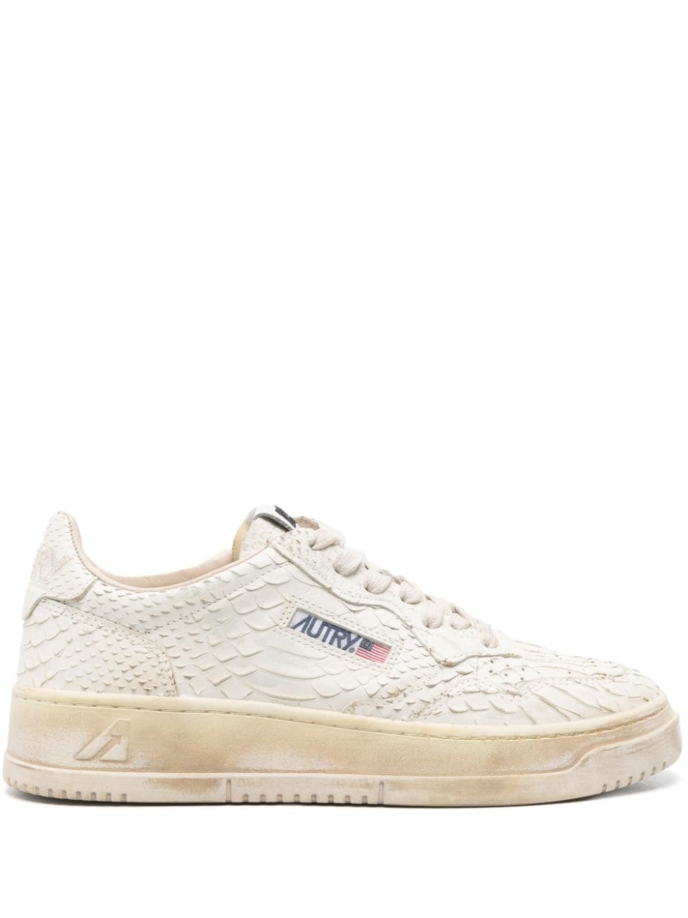 Autry Super Vintage embossed sneakers - White von Autry