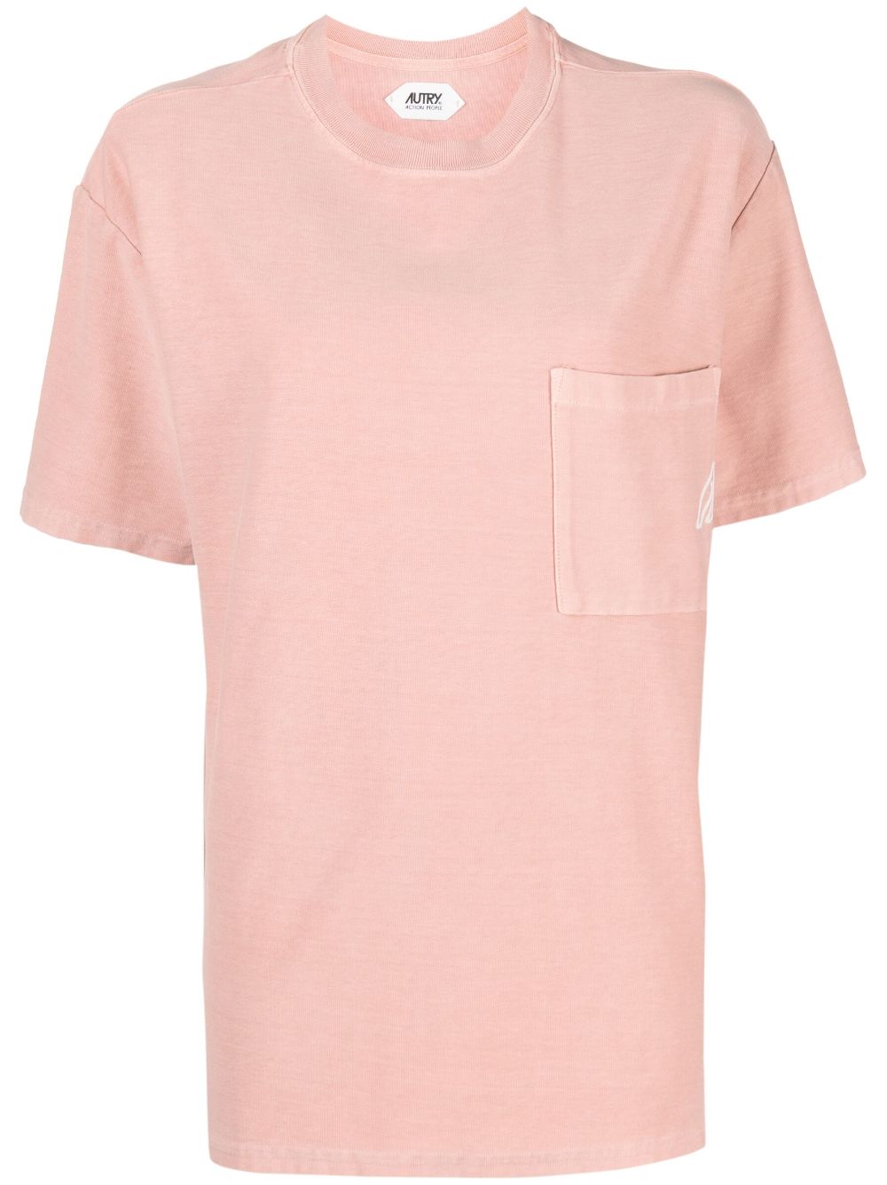 Autry Tennis chest-pocket T-shirt - Pink von Autry