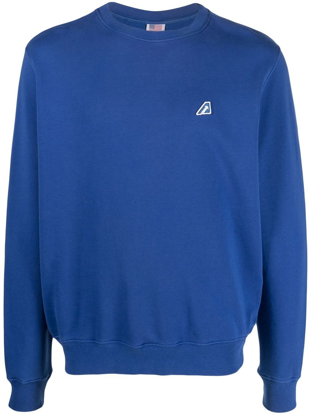 Autry Tennis logo-patch cotton sweatshirt - Blue von Autry