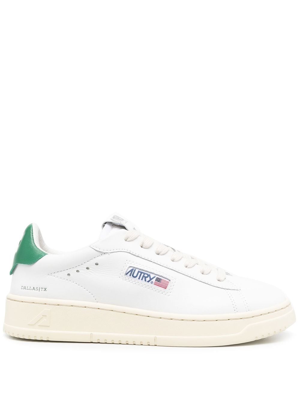 Autry almond-toe lace-up sneakers - White von Autry