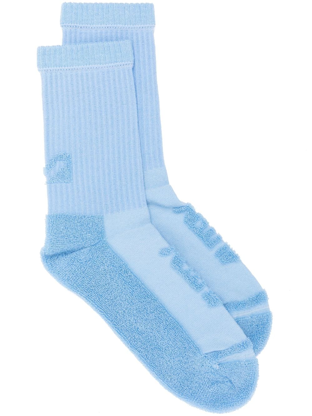 Autry appliqué-logo ankle socks - Blue von Autry