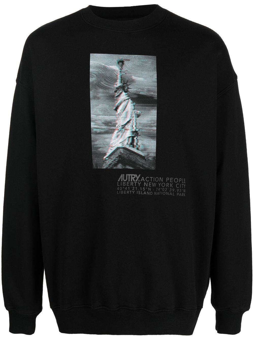 Autry graphic-print detail sweatshirt - Black von Autry