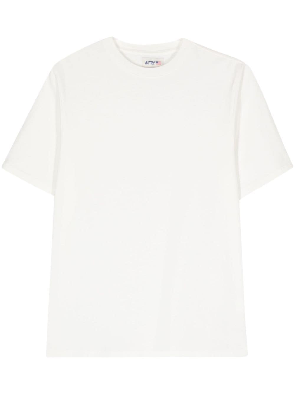 Autry logo-appliqué cotton T-shirt - White von Autry