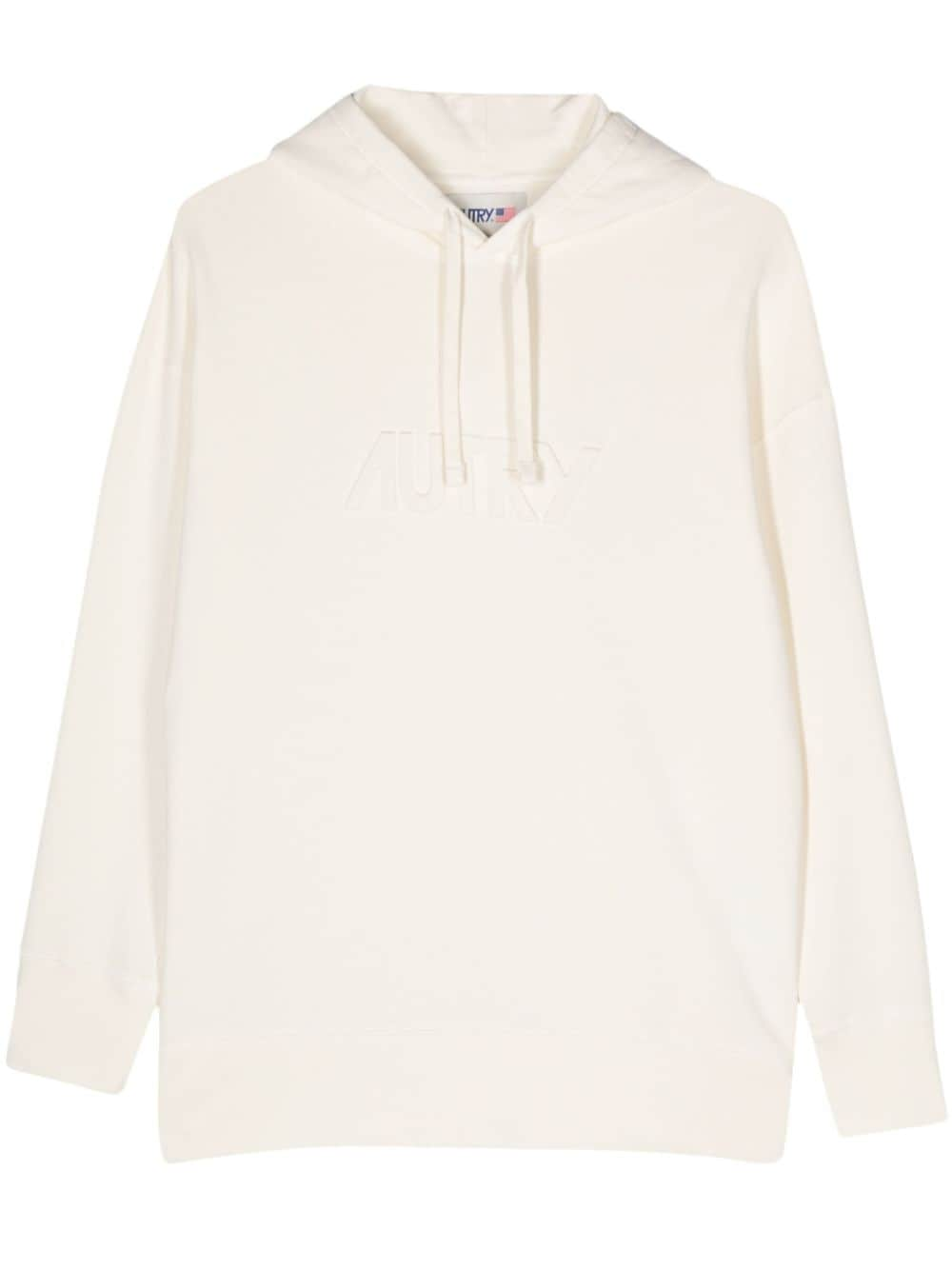 Autry logo-embossed hoodie - Neutrals von Autry