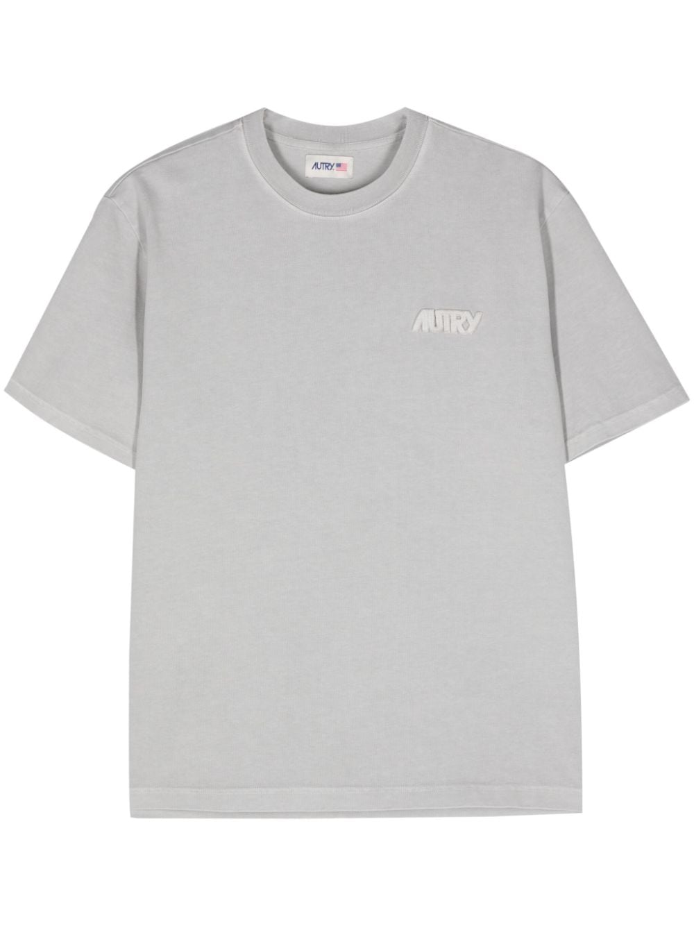 Autry logo-embroidered cotton t-shirt - Grey von Autry