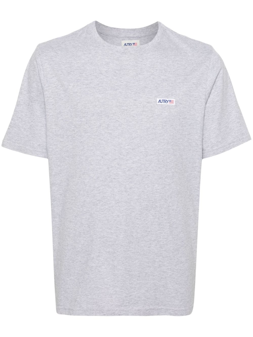 Autry logo-patch cotton T-shirt - Grey von Autry
