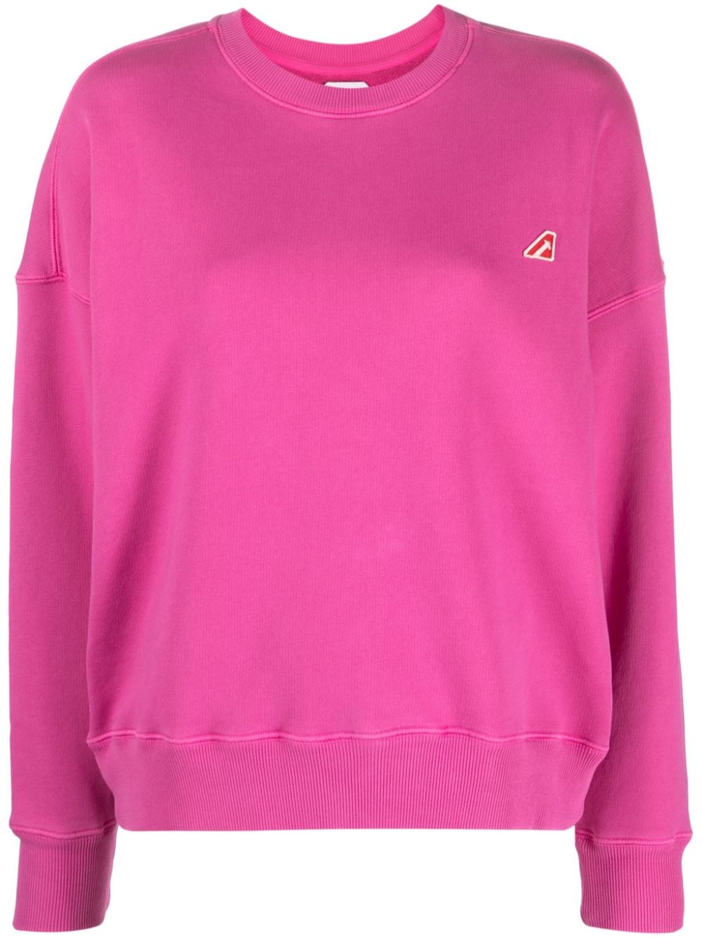 Autry logo-patch cotton sweatshirt - Pink von Autry