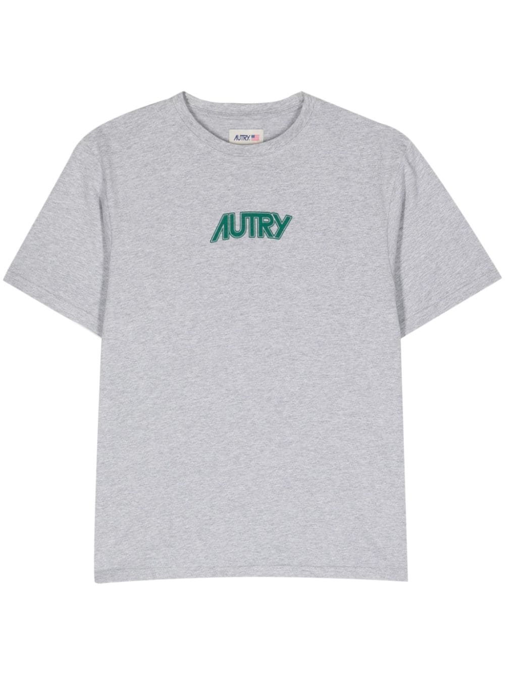 Autry logo-print cotton T-shirt - Grey von Autry