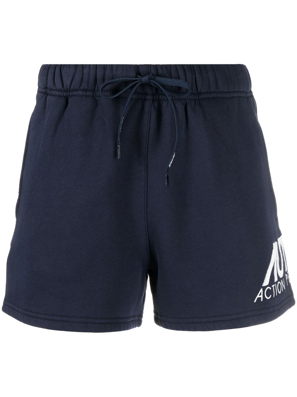Autry logo-print cotton short shorts - Blue von Autry