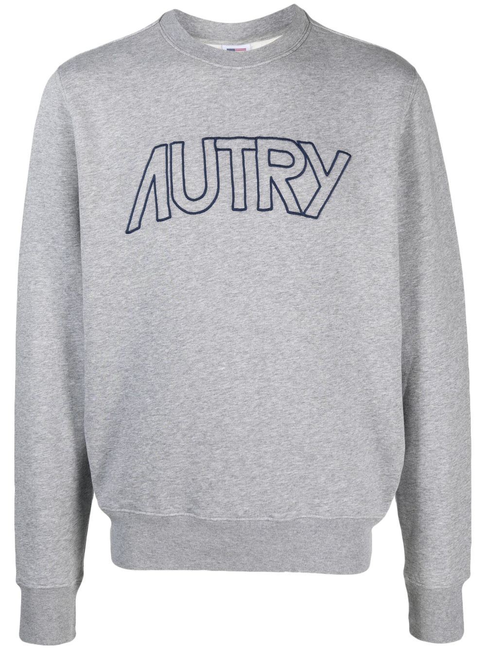 Autry logo-print cotton sweatshirt - Grey von Autry