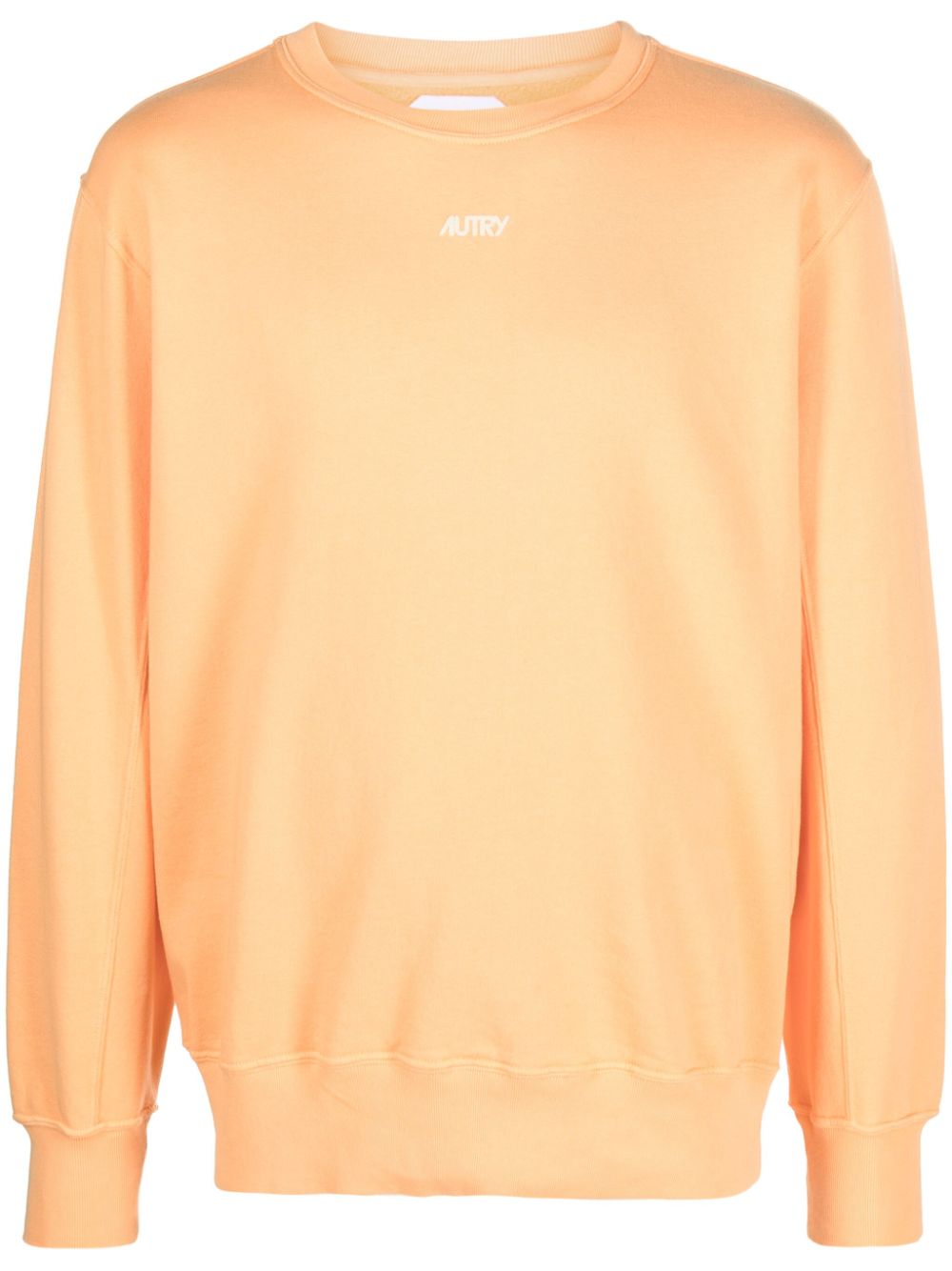 Autry logo-print cotton sweatshirt - Orange von Autry
