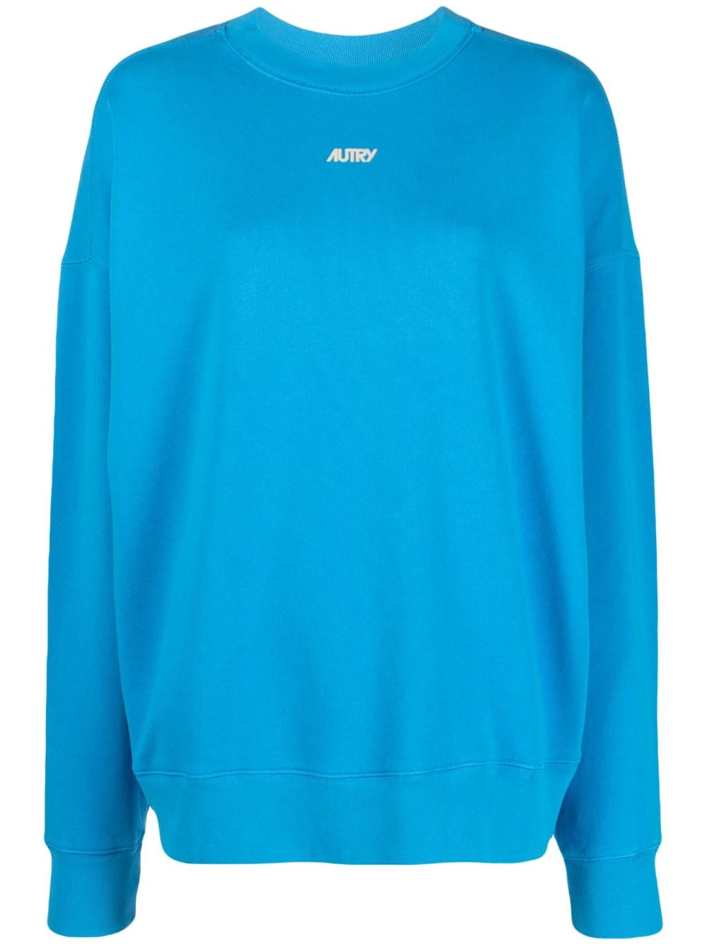 Autry logo-print drop-shoulder sweatshirt - Blue von Autry