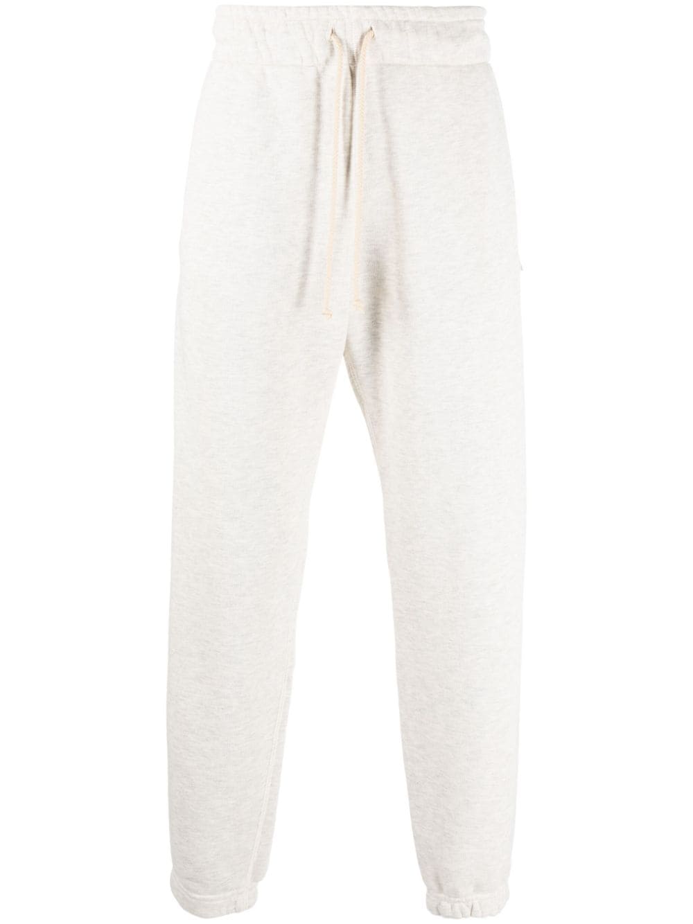 Autry mélange-effect cotton track pants - Grey von Autry