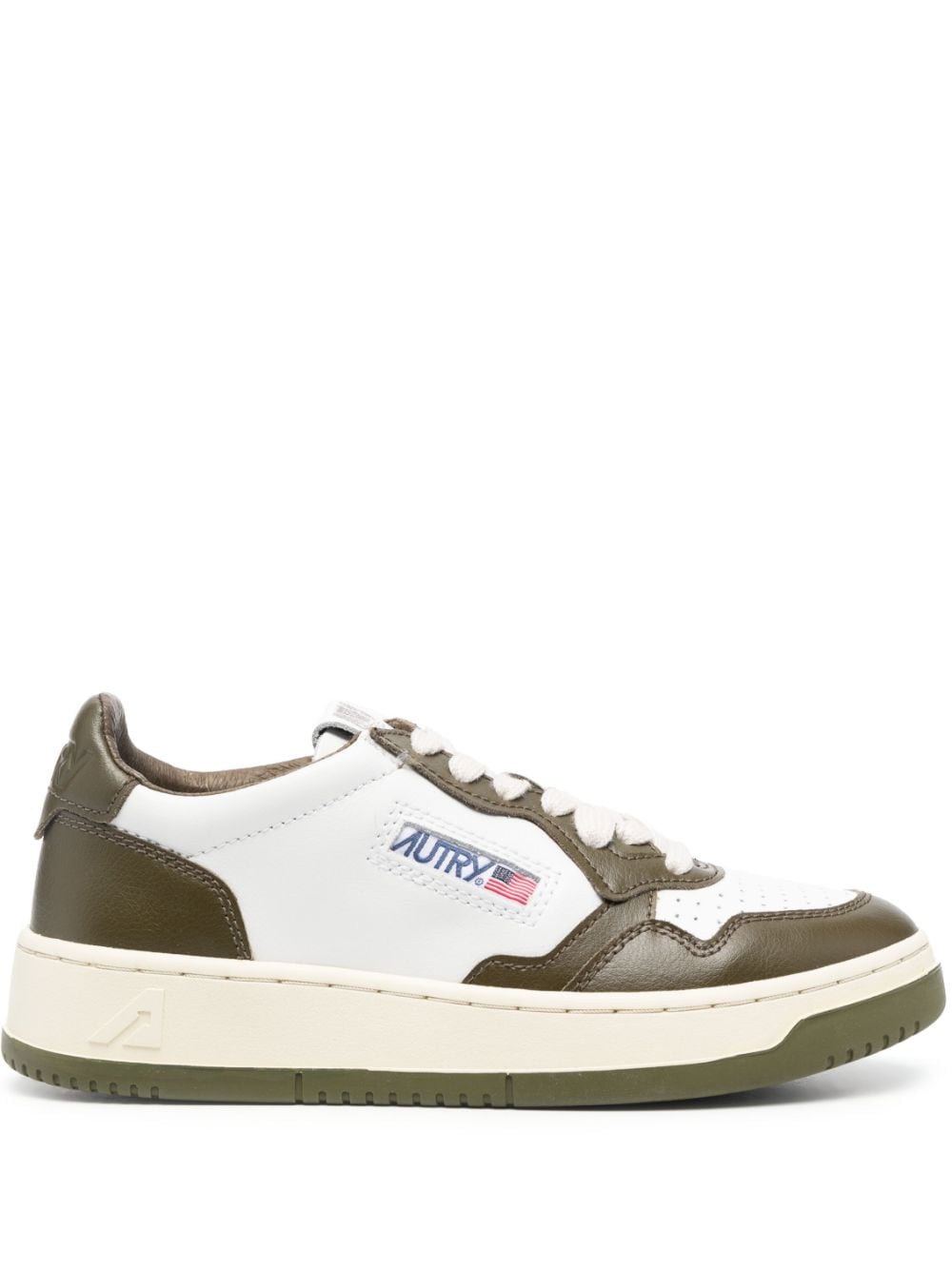 Autry panelled leather sneakers - White von Autry