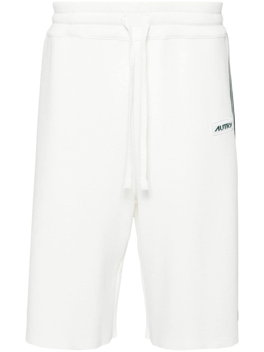 Autry side-stripe knitted shorts - White von Autry