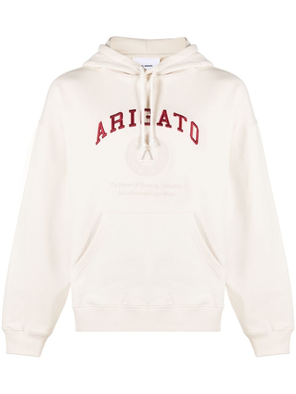 Axel Arigato Arigato University cotton hoodie - Neutrals von Axel Arigato