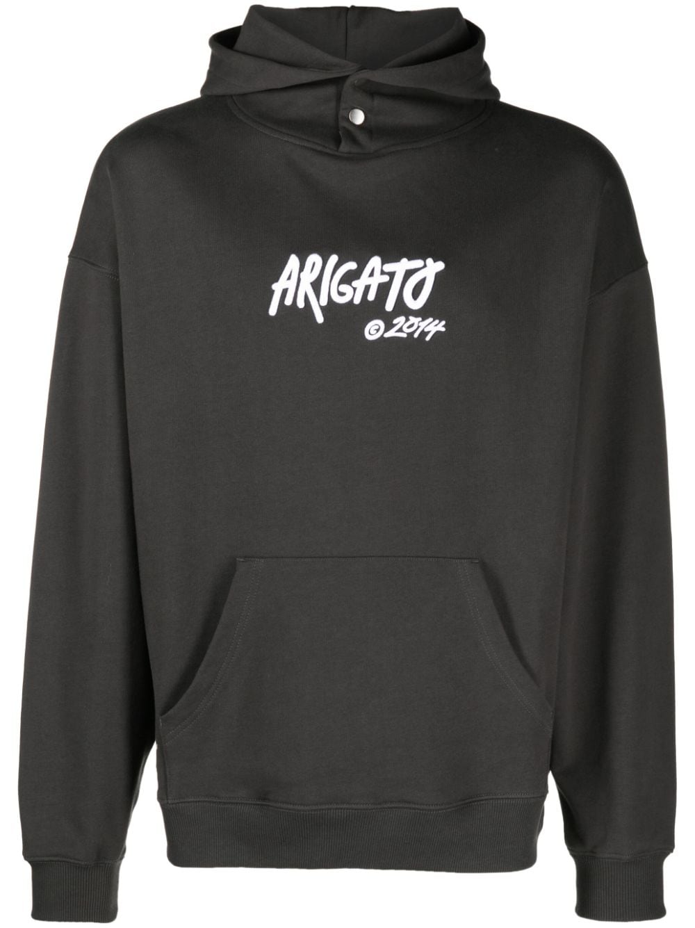 Axel Arigato logo-print hoodie - Grey von Axel Arigato