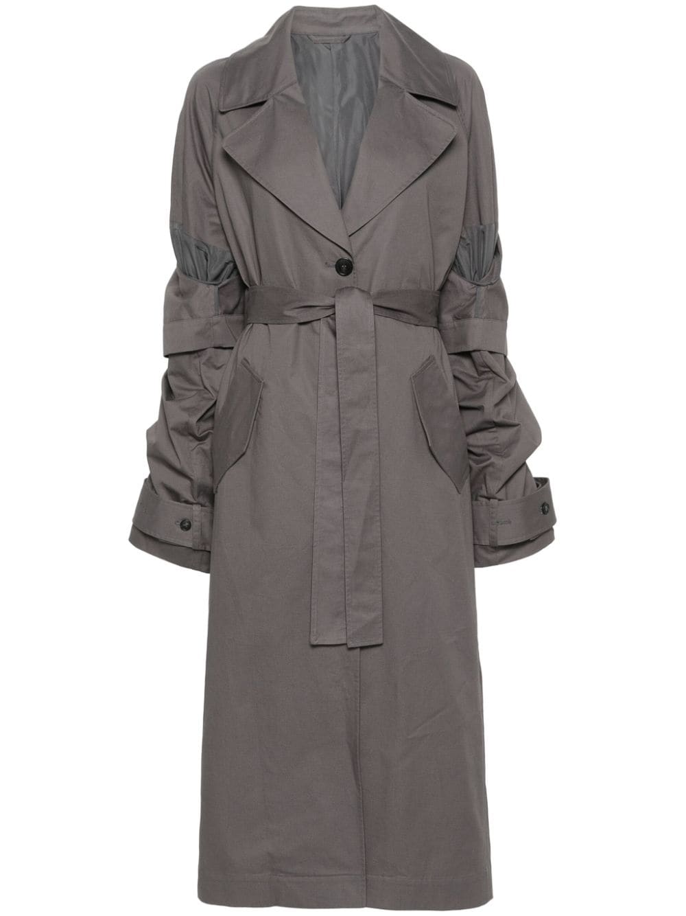 Axel Arigato Atom cotton trench coat - Grey von Axel Arigato