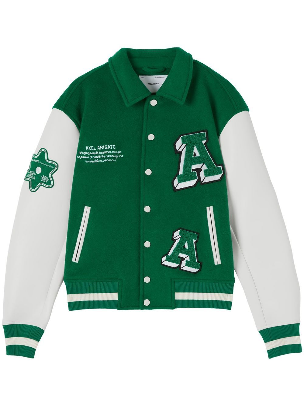 Axel Arigato Illusion varsity jacket - Green von Axel Arigato