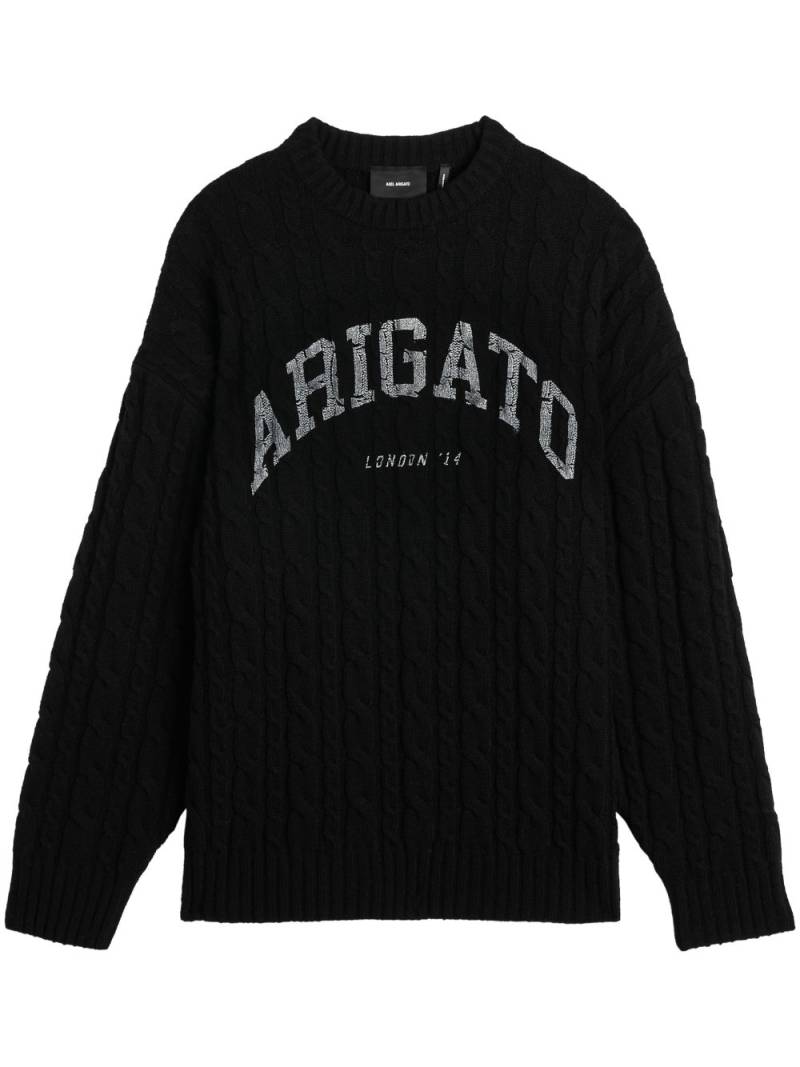 Axel Arigato Prime cable-knit jumper - Black von Axel Arigato