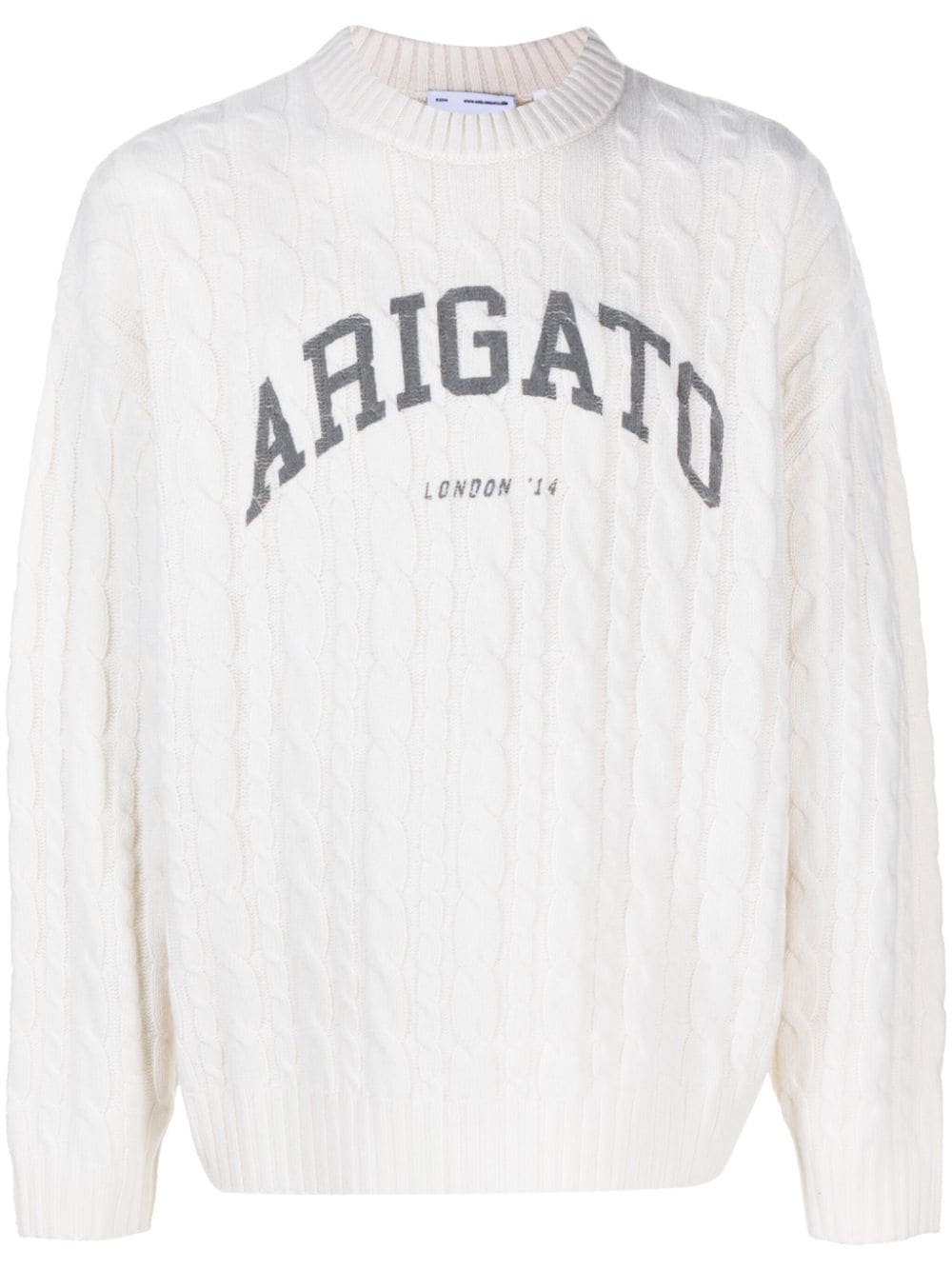 Axel Arigato Prime cable-knit wool-blend jumper - Neutrals von Axel Arigato