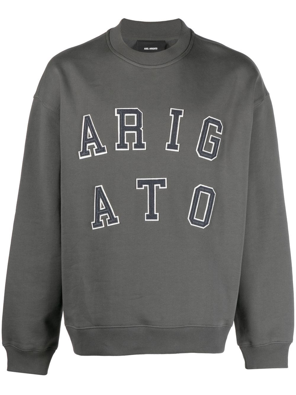 Axel Arigato logo crew-neck sweatshirt - Grey von Axel Arigato