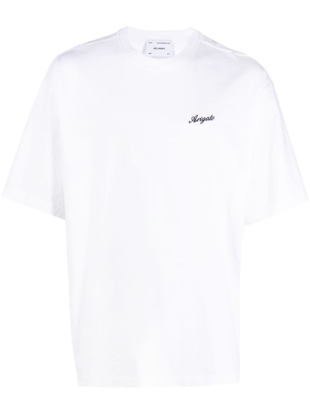 Axel Arigato logo-embroidered T-shirt - White von Axel Arigato