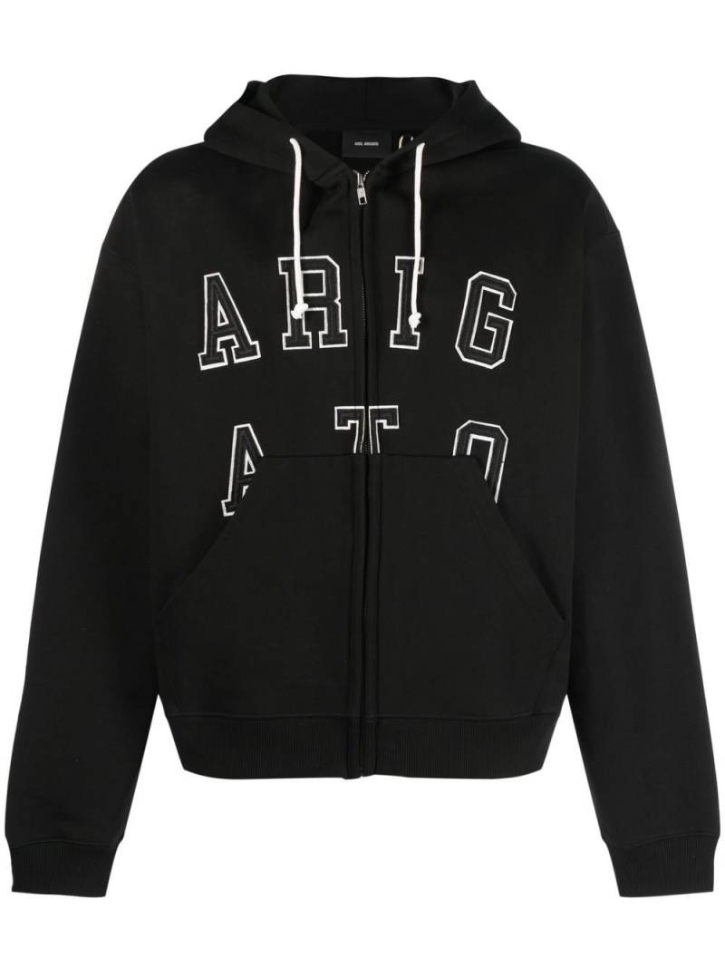 Axel Arigato logo-lettering hoodie - Black von Axel Arigato