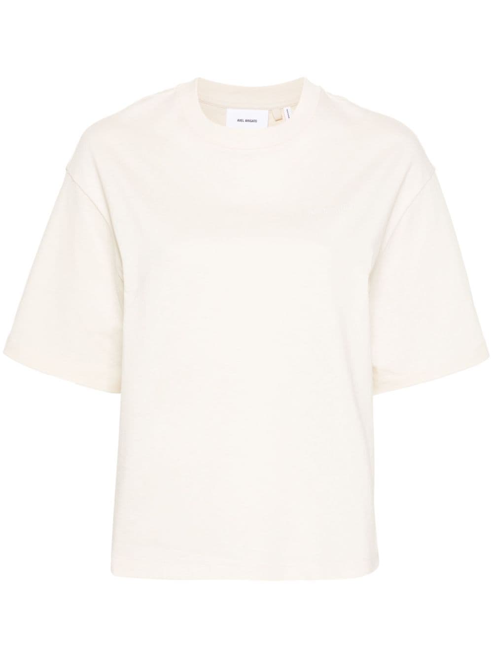 Axel Arigato logo-print cotton T-shirt - Neutrals von Axel Arigato